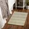 DII® Artichoke Green Dobby Stripe Hand-Loomed Rug, 2ft. x 3ft.